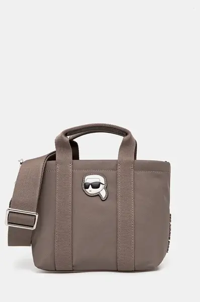 Kabelka Karl Lagerfeld šedá barva, 246W3065