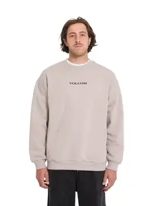 Volcom pánská mikina Stone Crew Bark Brown | Hnědá | Velikost S
