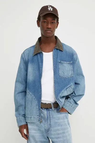 Džínová bunda Levi's pánská, přechodná, oversize, A8635