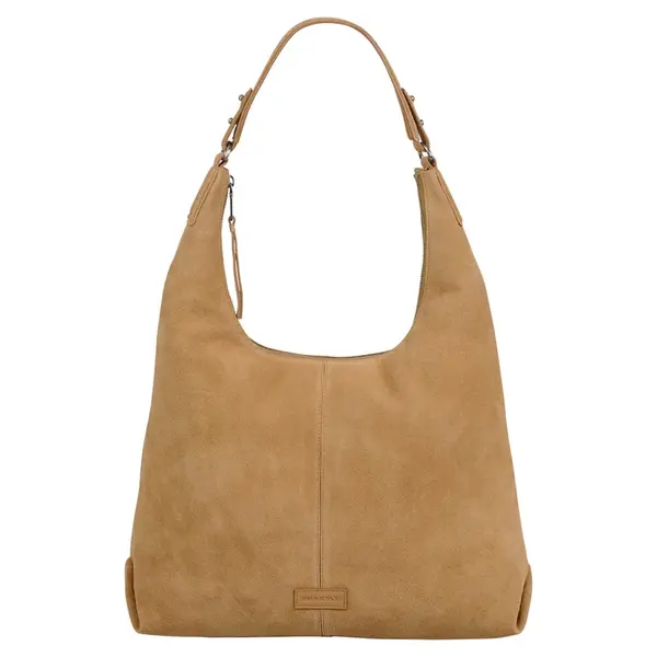 Dámska kožená kabelka cez rameno Burkely Viena - koňak