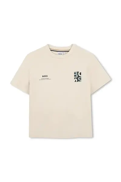 Dětské bavlněné tričko BOSS