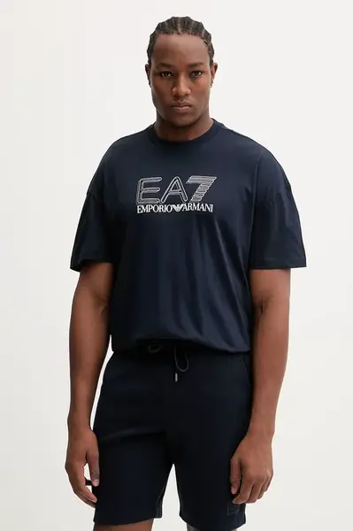 Bavlněné tričko EA7 Emporio Armani