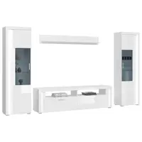 MID.YOU OBÝVACÍ STĚNA, vysoce lesklá bílá