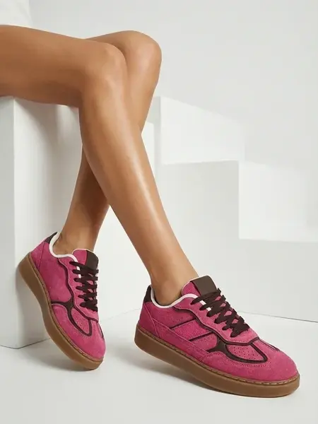 Dámské růžové ekologické tenisky