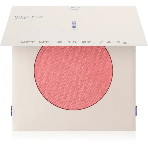 Korres Natural Fresh Blush kompaktní tvářenka odstín Pink Peony 4.5 g