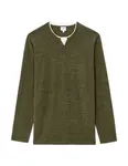 Pánský svetr s henley límcem
