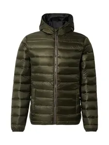 BLEND Prechodná bunda  tmavozelená