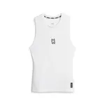 PUMA Funkčné tričko 'Hoops Team'  čierna / biela