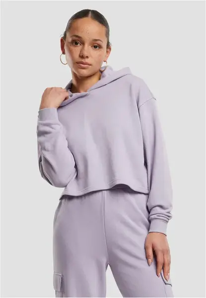 Women's Oversized Hoodie Light Terry - Purple