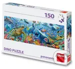 Puzzle 150 panoramic: Mořský život - puzzle z kategorie 60 - 300 dílků