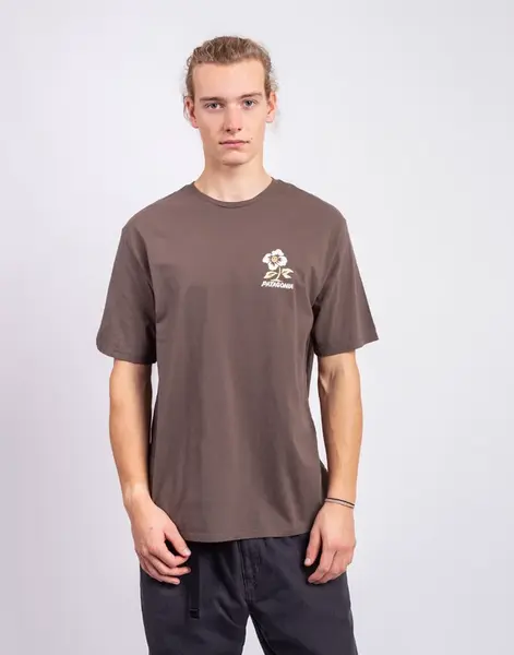 Tričko Patagonia M's Balance Organic T-Shirt Peace Seeds: Marlow Brown