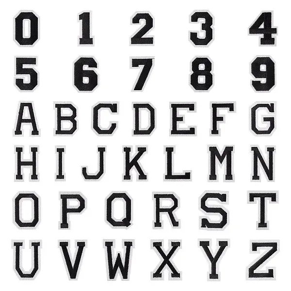 4 Bags 72Pcs Polyester Thread Cloth Patch