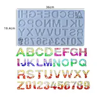 Letter A-Z & Number 0-9 DIY Silicone Molds