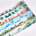 6 Rolls 6 Colors PET Self-Adhesive Paper Decorative Stickers
