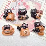 Coffee Theme Opaque Resin Cabochons