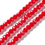 Faceted(32 Facets) Glass Beads Strands