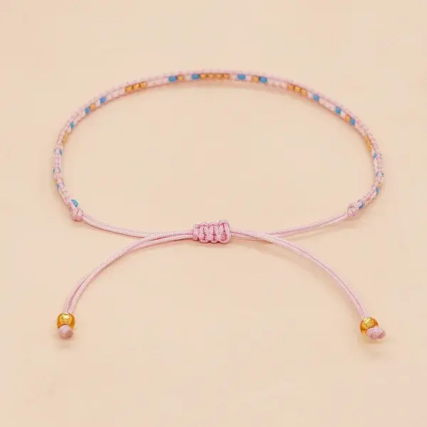 Bohemian Braided Adjustable Glass Seed Beaded Bracelets