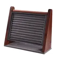 Walnut Wood Ring Display Stand