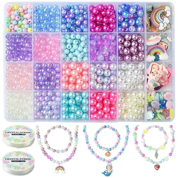 DIY Mermaid Themed Bracelet Jewelry Kits