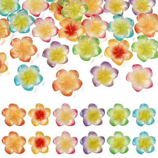 30Pcs 6 Colors Resin Cabochons