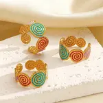 304 Stainless Steel Cuff Open Rings for Women