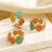 304 Stainless Steel Cuff Open Rings for Women