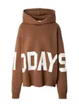 10Days Mikina  hnedá / biela
