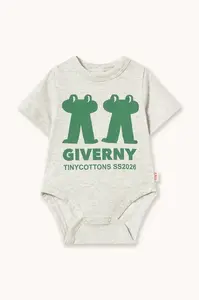 Tinycottons Bavlněné kojenecké body Tinycottons FROG & FROG GRAPHIC BODY