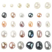 30Pcs 3 Styles Natural Cultured Freshwater Pearl Beads