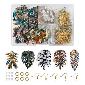 DIY Monstera Leaf Dangle Earring Making Kits