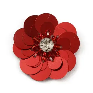 Flower Shape PVC Sequin/Paillette Beading Appliques