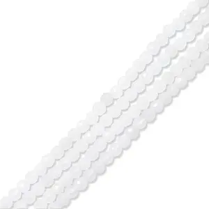 2 Strands Natural White Jade Beads Strands