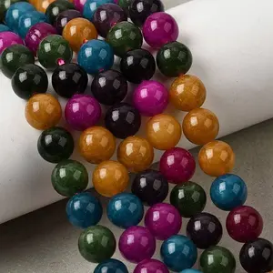 Natural White Jade Beads Strands