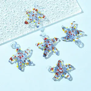 5Pcs Handmade Lampwork Pendants