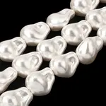 Electroplated Glass Pearl Beads Strands