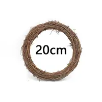 Circle Shape Rattan Vine Branch Wreath Hoop