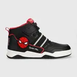 Polobotky Geox x Marvel černá barva
