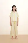 Tinycottons  Dětské bavlněné pyžamo  YELLOW STRIPES SET