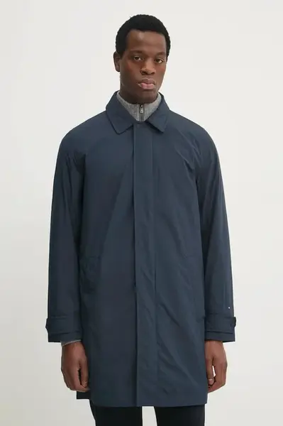 Bunda Tommy Hilfiger pánská, tmavomodrá barva, přechodná, MW0MW37651