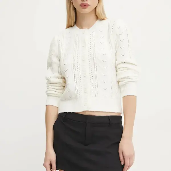 Kardigan Hollister Co. dámský, béžová barva, hřejivý, KI350-4253