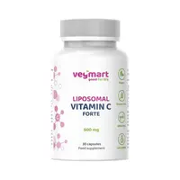 Vegmart Lipozomálny Vitamín C (Kyselina L-askorbová) 500 mg, 30 kapsúl