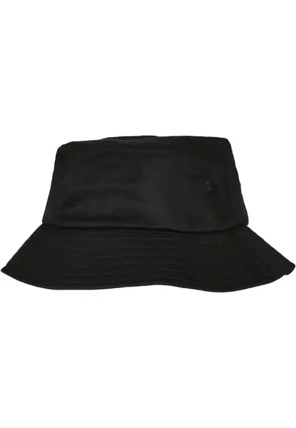 Dětská čepice Flexfit Cotton Twill Bucket, černá