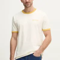 Bavlněné tričko Pepe Jeans PACEY béžová barva, PM509724