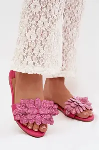 Boto Dámské ploché fialové pantofle Grelora