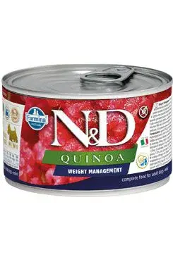 N&D Dog Quinoa Adult Weight Mnmg Lamb&brocolli Mini 140g