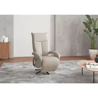 Sit & More KŘESLO, textil, šedohnědá