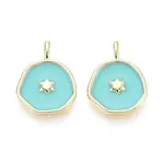 Brass Enamel Pendants