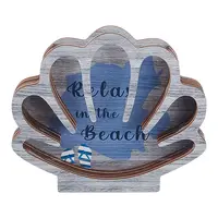 Shell Shape Wooden Jewelry Display Trays for Rings Earrings Bracelets Necklaces