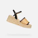 Černé dámské sandály Geox Alemeria - Dámské