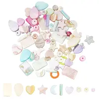 120Pcs Macaron Color Natural Shell Beads